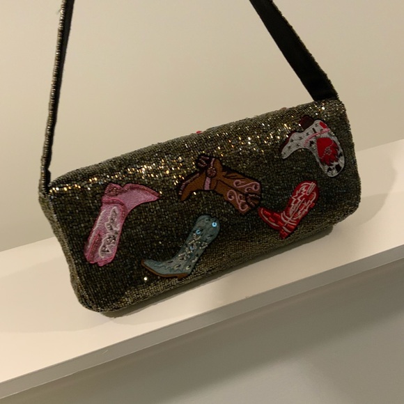 Chic Embellished Shoulder Bag with Boot Designs - Picture 8 of 16